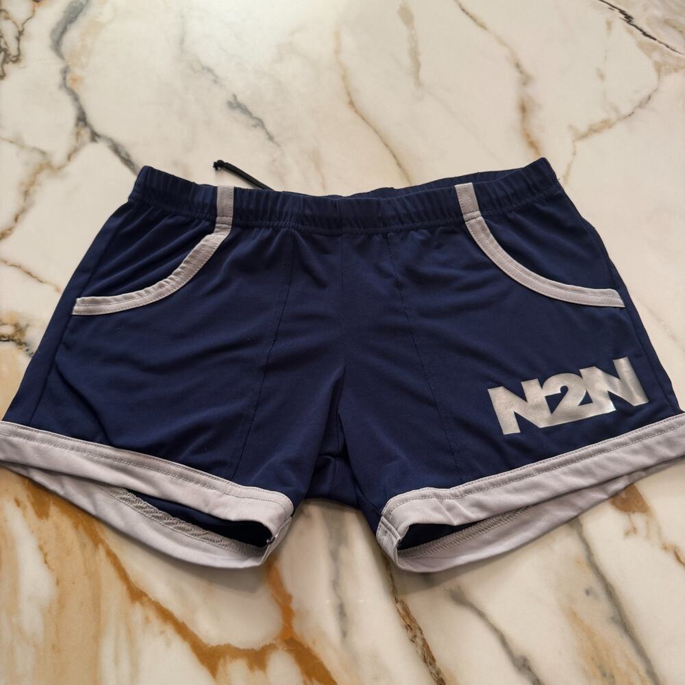 PreLoved N2N Bodywear Mens Athletic Gym Shorts Color Blue Size Medium